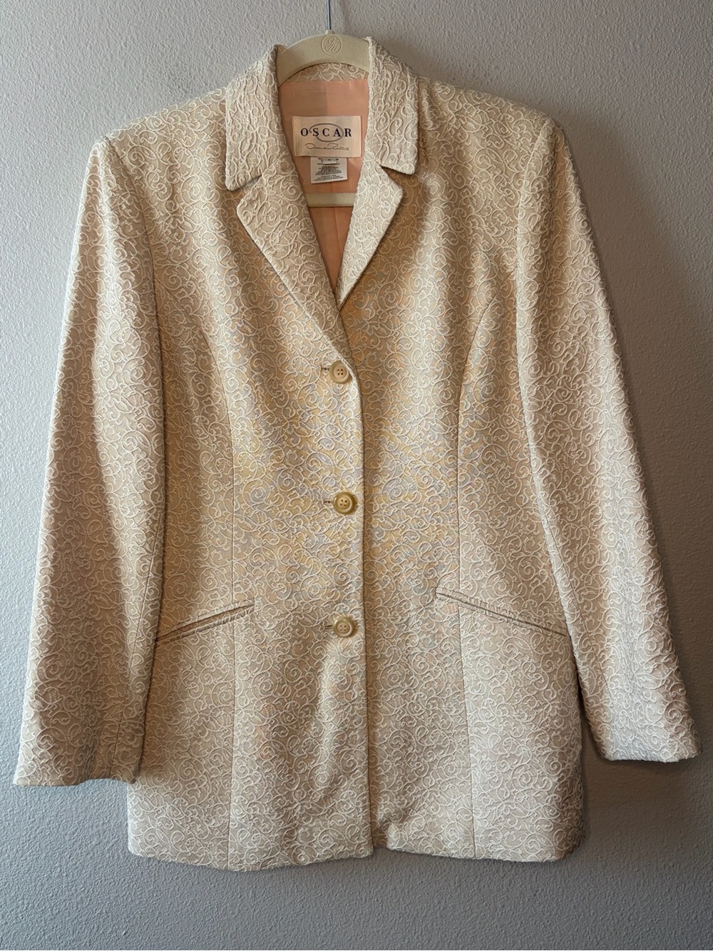 Oscar by Oscar de la Renta women's textured blazer